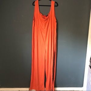 Plus Velvet Square Neck Wide Leg Jumpsuit